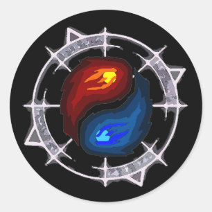 Feuer, Eis und Arkan! Aufkleber