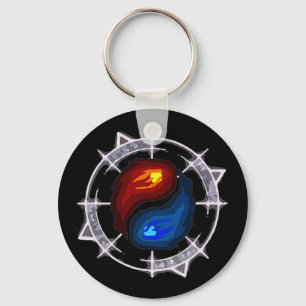 Feuer, Eis und arkaner Schlüsselanhänger