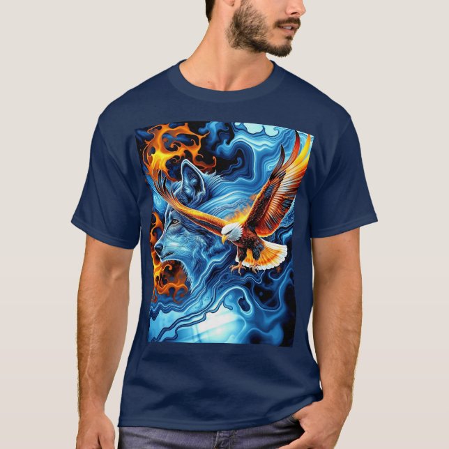 Feuer & Eisadler T-Shirt (Vorderseite)