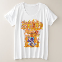 Feuer entfacht große größe T-Shirt