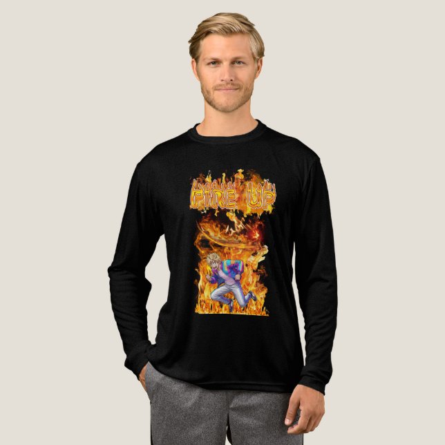 Feuer entfacht Tri-Blend shirt (Volle Vorderseite)