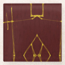 Feuer entzünden glasuntersetzer