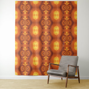 Feuer Feder Traumfänger 2 Tapisserie Wandteppich