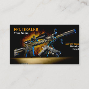 Feuer-Feuerwaffen-Visitenkarte Visitenkarte