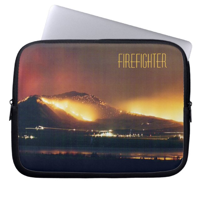 Feuer-Feuerwehrmann Laptopschutzhülle (Vorderseite)