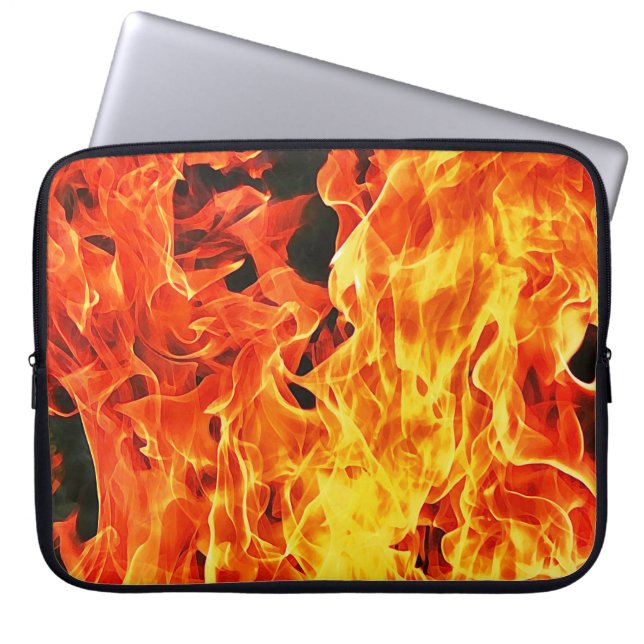 Feuer Flammen Kunst Laptop Hülle Sleeve (Vorderseite)
