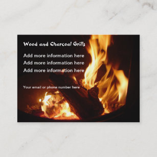 Feuer flammt firepit Grills Visitenkarten Visitenkarte