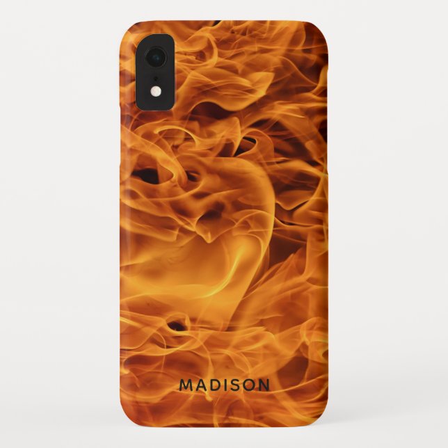 Feuer flammt Nametelefon-Hüllen Case-Mate iPhone Hülle (Rückseite)