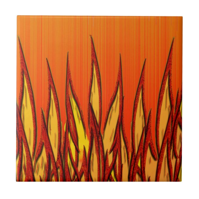 Feuer Fliese (Vorderseite)