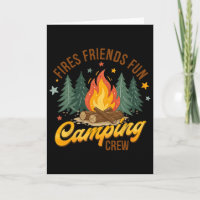 Feuer Freunde Spaß Camping Crew Sommer Camper Lage