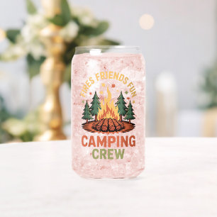 Feuer Freunde Spaß Camping Dosenglas