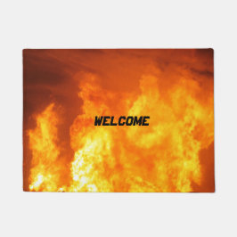 Feuer Fußmatte