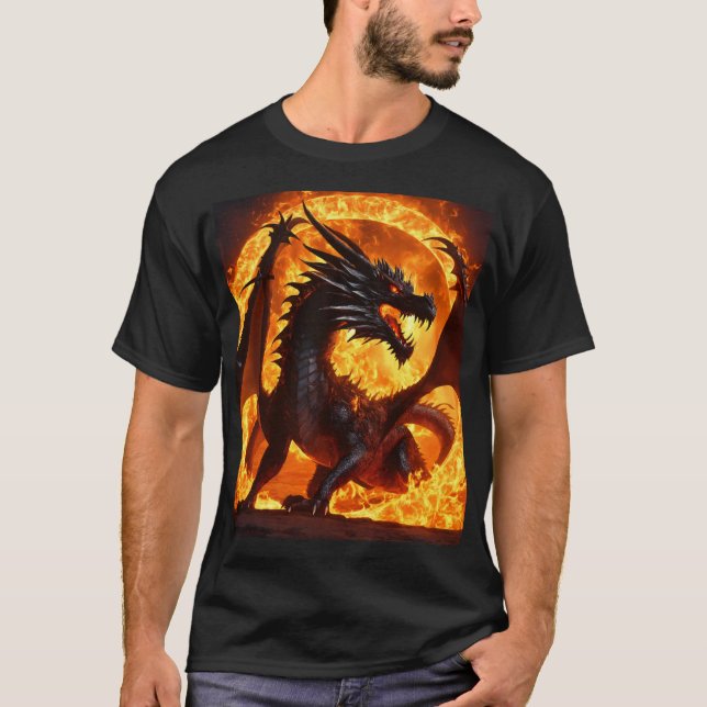 Feuer geboren: Das Vermächtnis des Drachen T-Shirt (Vorderseite)