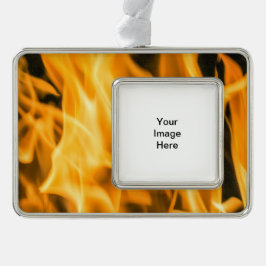 Feuer-gerahmte Verzierung Rahmen-Ornament Silber