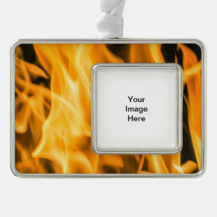 Feuer-gerahmte Verzierung Rahmen-Ornament Silber