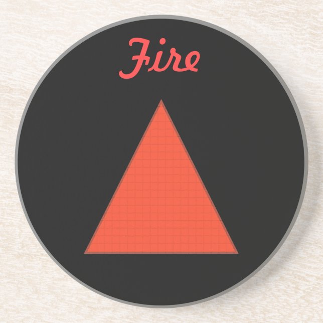 Feuer Getränkeuntersetzer (Vorne)