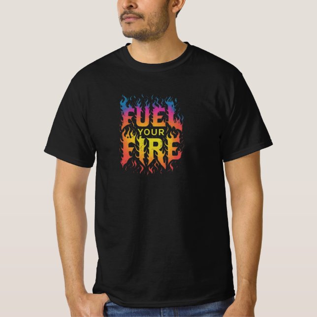 Feuer gießen T-Shirt (Vorderseite)