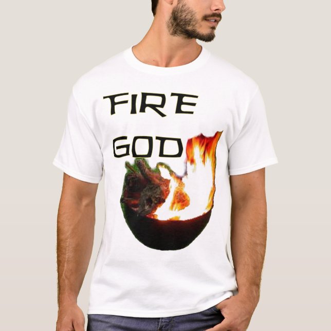 Feuer-Gott, Meister des GRILLEN Grills T-Shirt (Vorderseite)