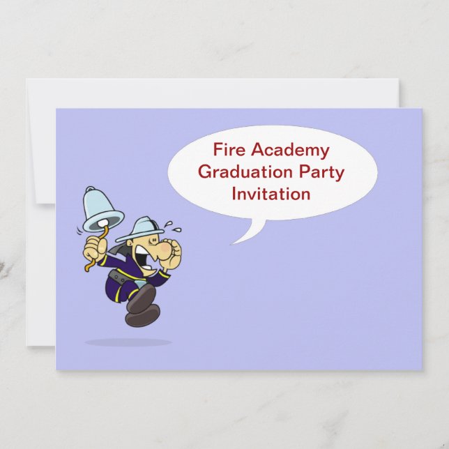 Feuer-HochschulAbschluss-Party Einladung (Vorderseite)