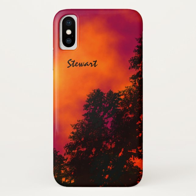 Feuer im Himmel Personalisiert Case-Mate iPhone Hülle (Rückseite)