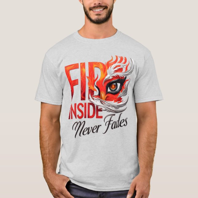 Feuer im Inneren Fades Phoenix Eyes T - Shirt (Vorderseite)