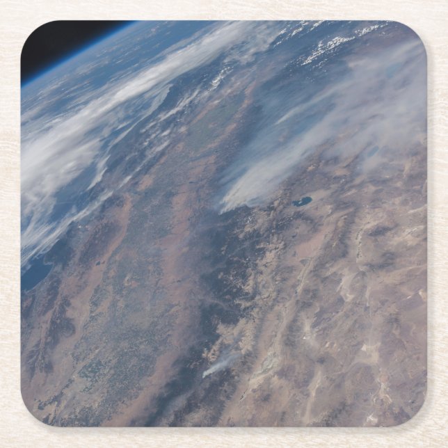 Feuer im Yosemite National Park & Stanislaus Fores Rechteckiger Pappuntersetzer (Vorderseite)