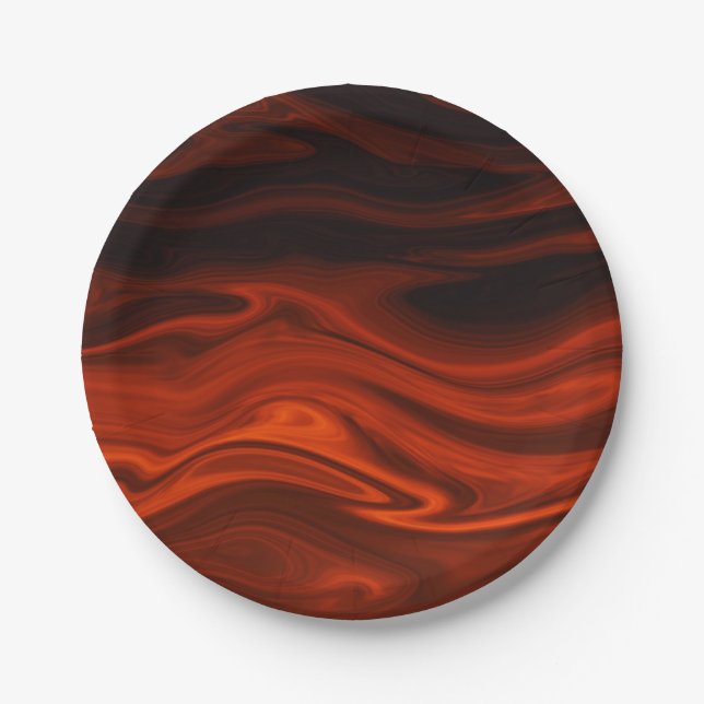 Feuer in flüssiger Form von Shirley Taylor Pappteller (Vorderseite)