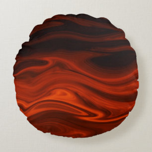 Feuer in flüssiger Form von Shirley Taylor Rundes Kissen