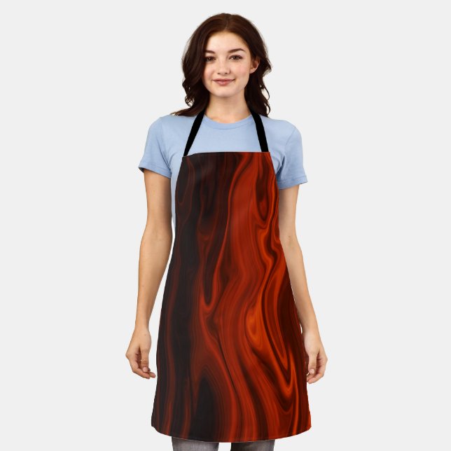 Feuer in flüssiger Form von Shirley Taylor Schürze (Getragen)