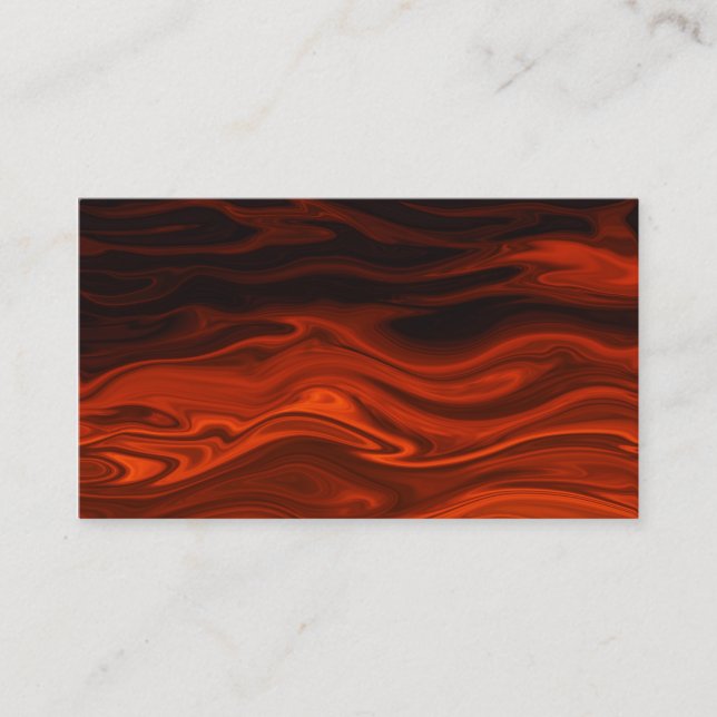 Feuer in flüssiger Form von Shirley Taylor Visitenkarte (Vorderseite)