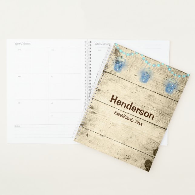 Feuer in Jars auf Holz Planer (Anzeige)