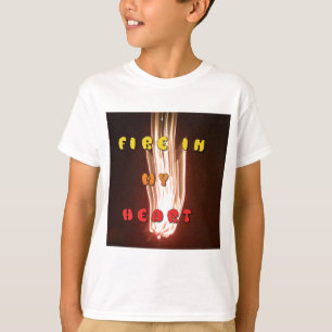 Feuer in meinem Herzen Kunstdruck T-Shirt