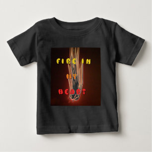 Feuer in meiner Herzkunstschrift Baby T-shirt