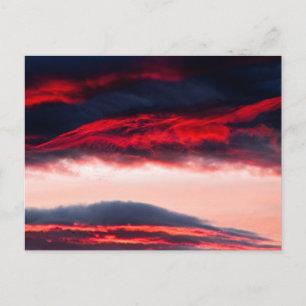 Feuer in Wolken Postkarte