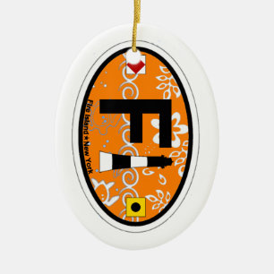 Feuer-Insel Keramikornament