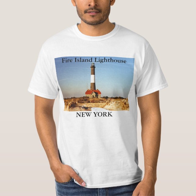 Feuer-Insel-Leuchtturm, New- YorkT - Shirt (Vorderseite)