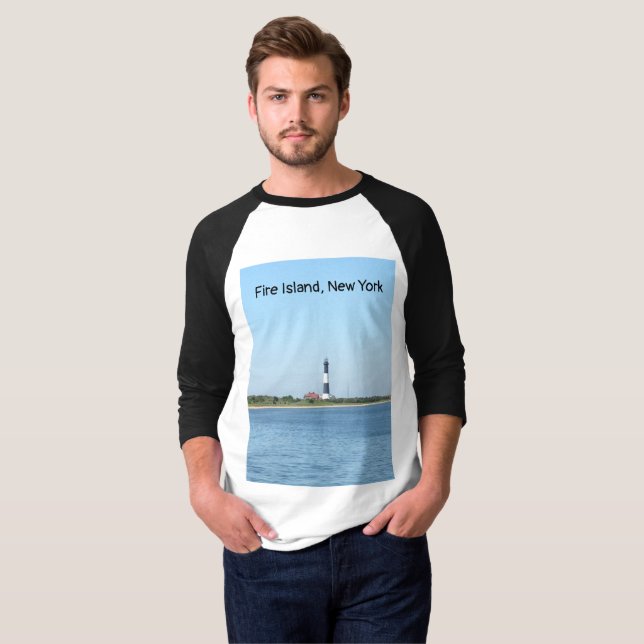 Feuer-Insel-Leuchtturm-T - Shirt (Vorne ganz)