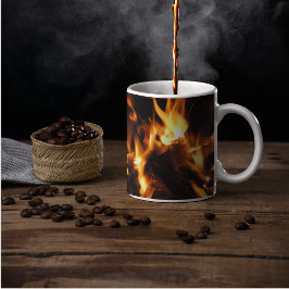 Feuer Kaffeetasse