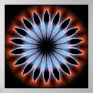 Feuer Kaleidoskop Poster