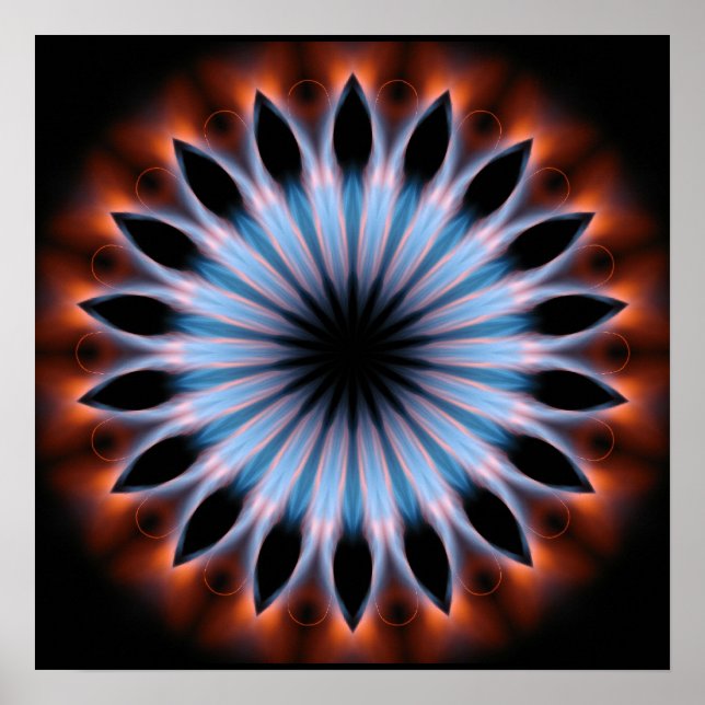 Feuer Kaleidoskop Poster (Vorne)