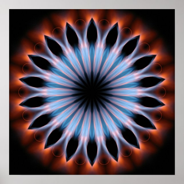 Feuer Kaleidoskop Poster (Vorne)