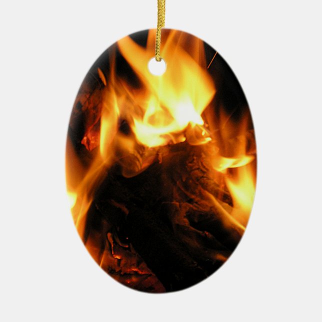 Feuer Keramik Ornament (Vorne)