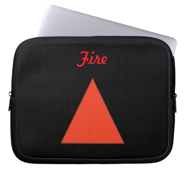 Feuer Laptopschutzhülle (Vorderseite)
