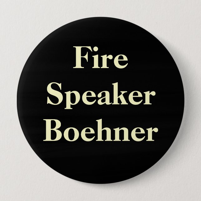 Feuer-Lautsprecher Boehner Button (Vorderseite)