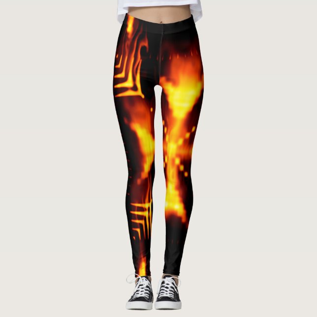 Feuer Leggings (Vorderseite)