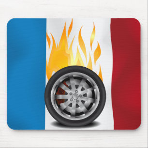 Feuer, Legierung - Frankreich Mousepad
