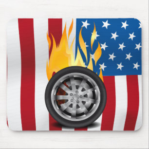 Feuer, Legierung - USA Mousepad