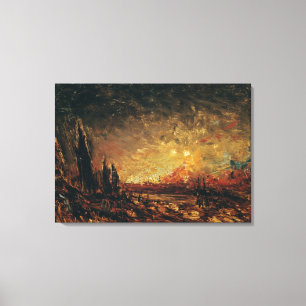 Feuer Leinwanddruck