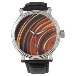 Feuer Licht Design Uhr