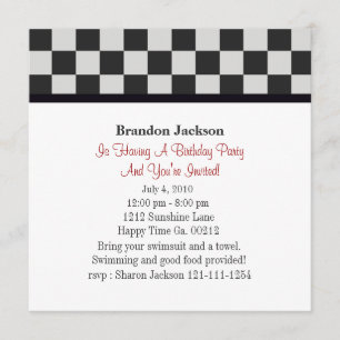 Feuer-LKW-Geburtstags-Party Einladungen